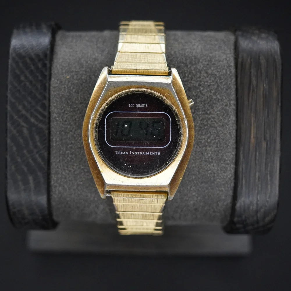 Vintage Texas Instruments Gold Smartwatch